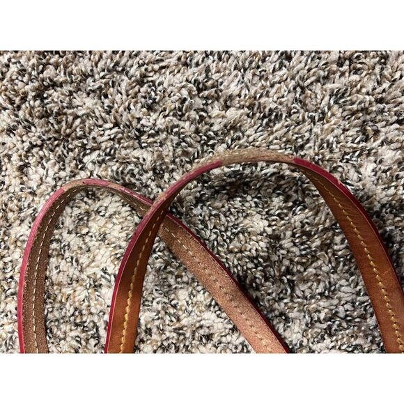 Dooney & Bourke Signature Tote Pink/off-white letters Side Tassel Tote - Picture 5 of 9